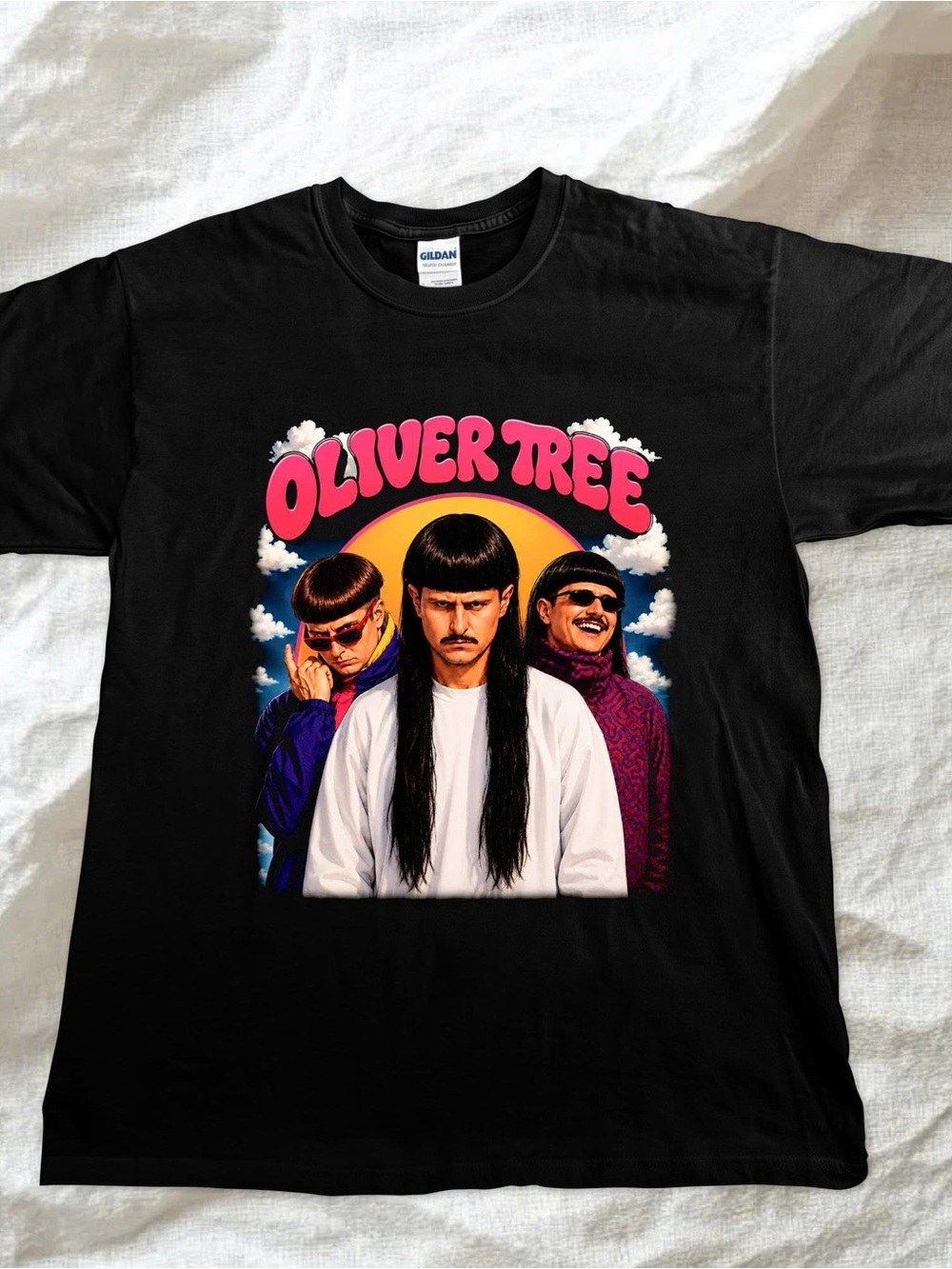 Oliver Tree Graphic Tee Black Gildan For Fan Memories